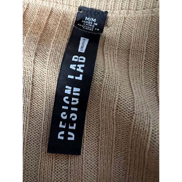 Design Lab Lord & Taylor Tan Ribbed Sweater - Picture 5 of 6